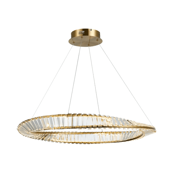 Pendente Inis Dourado / Transparente 1xled 72w