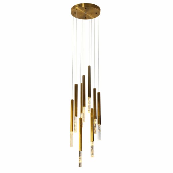 Pendente Vita Bronze / Transparente 9xled 4w