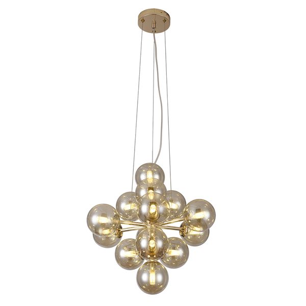 Pendente Vinha Dourado / Conhaque 14xg9 Max 7w