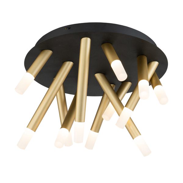 Plafon Manacá Preto / Dourado 13xled 3w