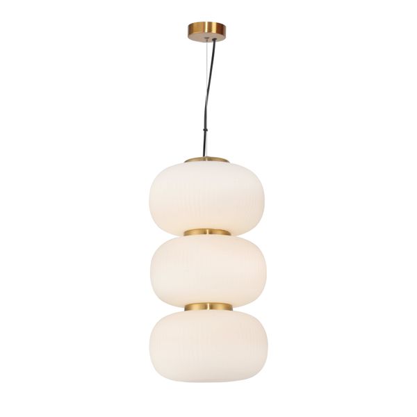 Pendente Tru Dourado / Branco 1xled 30w