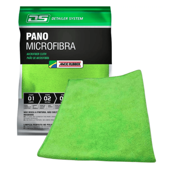 Pano Para Polimento De Microfibra Azul - Maxi Rubber