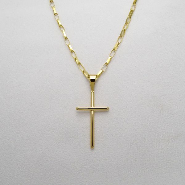 Pingente em Ouro 18k Maciço Crucifixo - Pingente