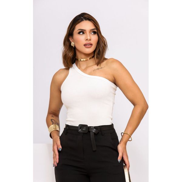 Blusa Nula Manga Branca