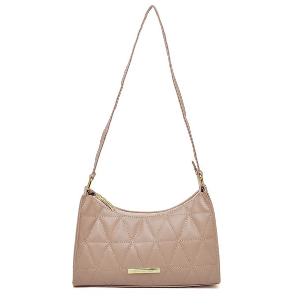 Bolsa Baguete Matelassê Amendoa