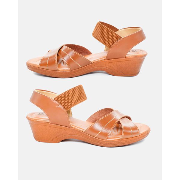 Sandália Verbena - Caramelo | Pé Relax Calçados Confortáveis