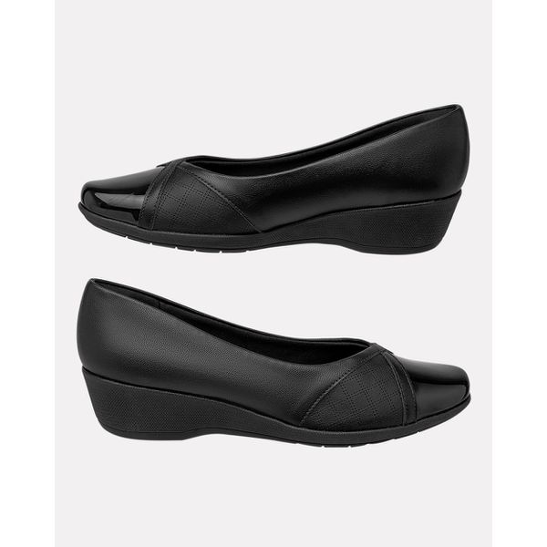 Sapato para Joanete Lírio Preto Pé Relax Calçados Confortáveis