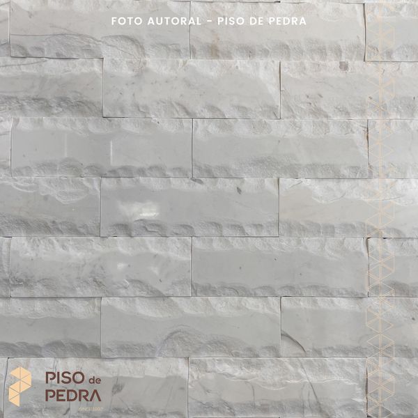 Revestimento Mármore Branco Piguês 10x30 cm 