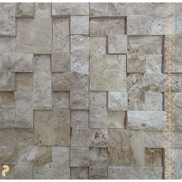 Mármore Travertino Mosaico Natural Telado 30x30