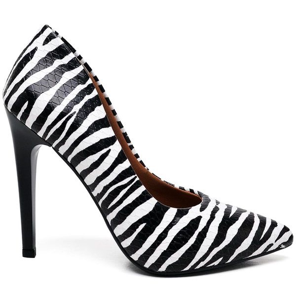 Scarpin Zebra Salto Alto