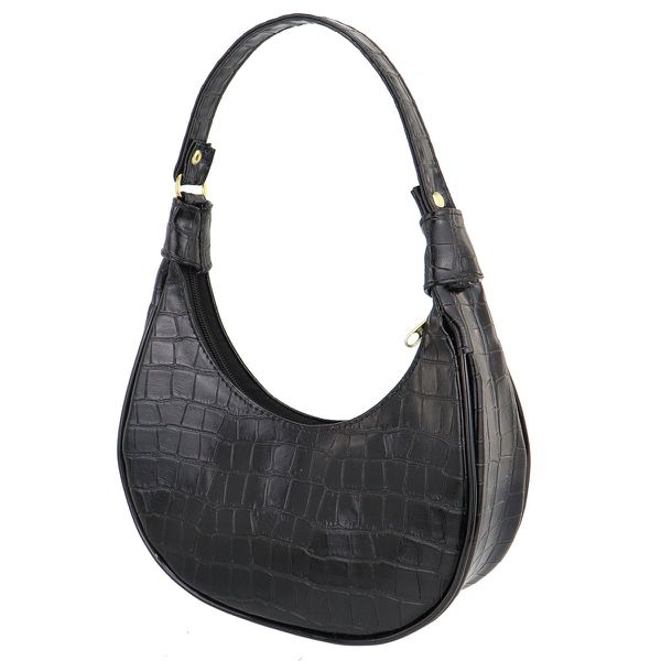 Bolsa Maitê Croco Preta