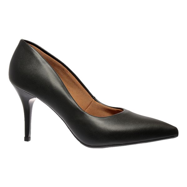 Scarpin Preto Fosco Salto Médio
