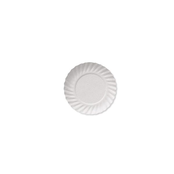 Prato de Papelão Rio Verde Branco nro 02 15cm c/10 und