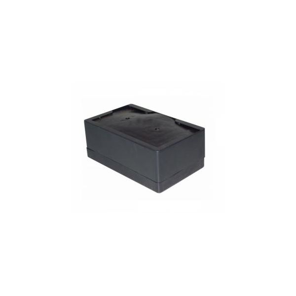 POrta Guardanapo TV Deitado Plastico Preto H9