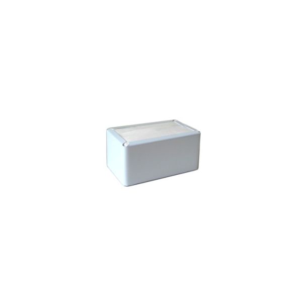 Porta Guardanapo TV Deitado Esmaltado Branco H3
