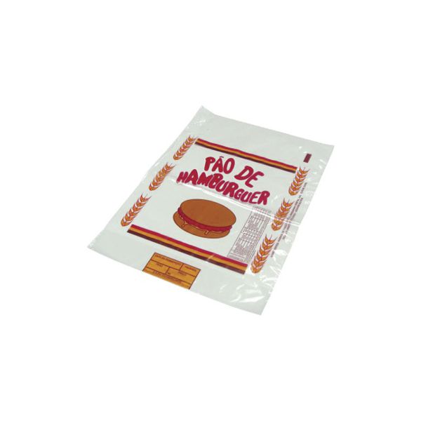 Saco PP Pão de Hamburguer Para 06-Pães C/100 UND