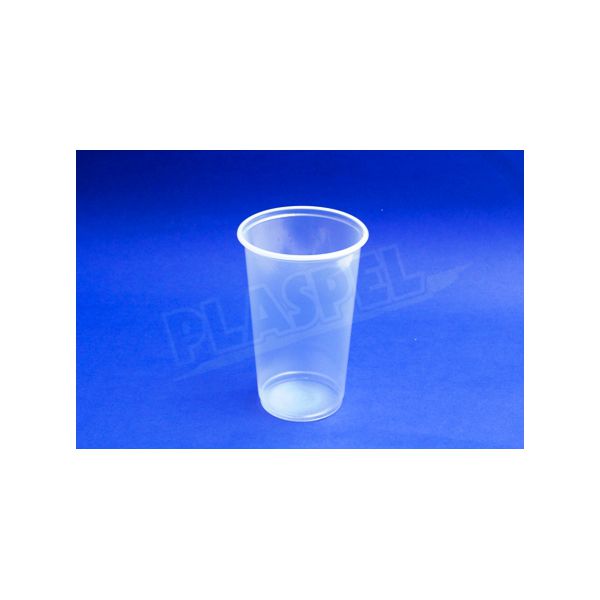Copo Plástico Copaza Translúcido Liso 500ml c/50 und