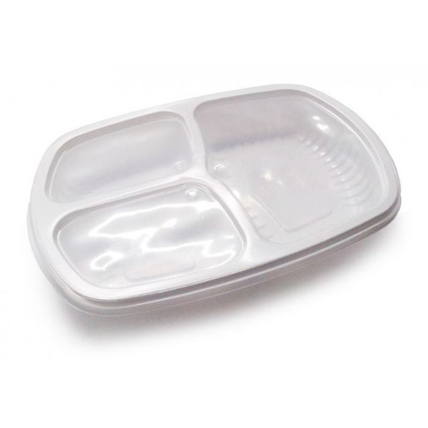 Bandeja Galvonotek 3 Divisoria G331 850ML C/Tampa C/10 UND