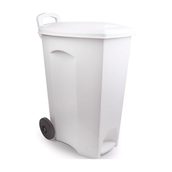 Lixeira c/ Pedal e Rodas 90L Ref. 2276