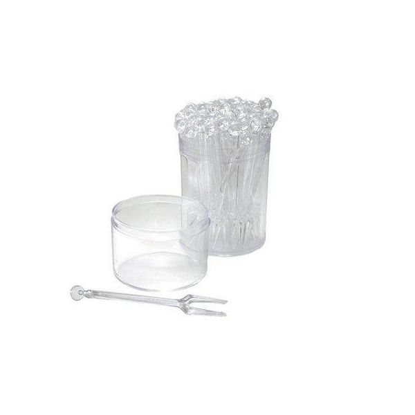 Espetinho P/ Petisco Cristal Transparente c/50und