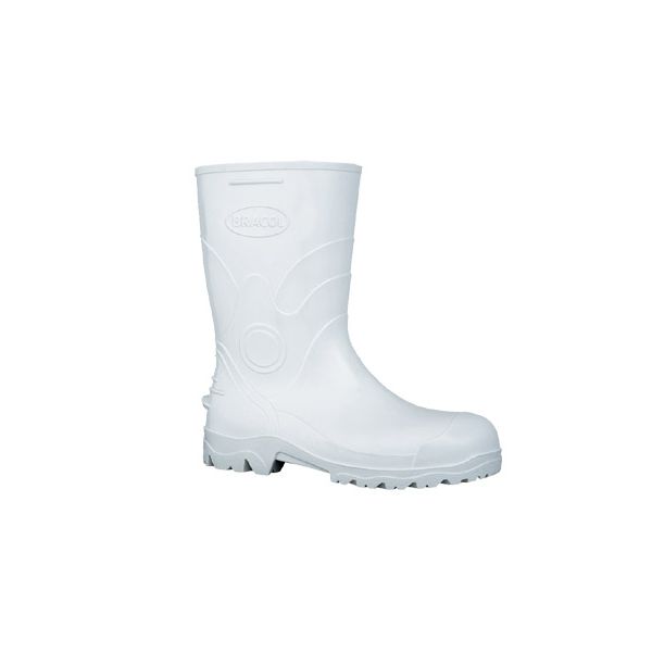 Bota PVC Bracol cano médio branca nº39