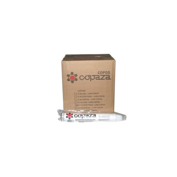 Copo Plástico Copaza Translúcido 110ml c/30x100 und
