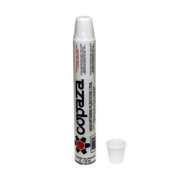 Copo Plástico Copaza Translúcido 110ml c/100 und