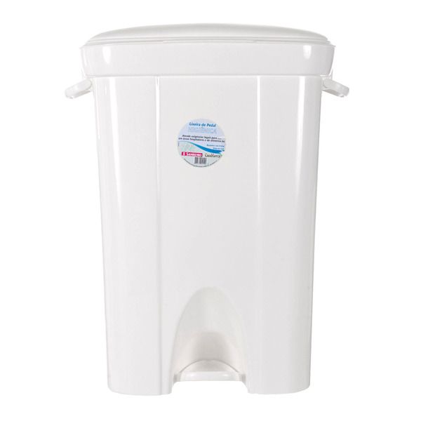 Lixeira c/ Pedal Sanremo 72L Branca Ref. 299/01