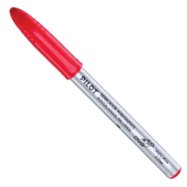 Marcador Permanente CD 2MM Vermelho