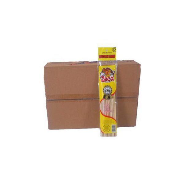 Espeto de Bambu Zeca 250x4,0mm c/50x40 und