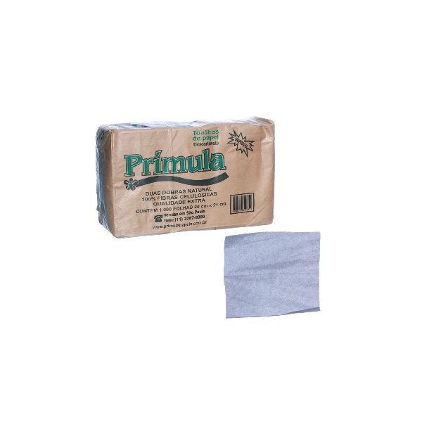 Toalha Interfolha Primula 20x21 2DB Natural-1000