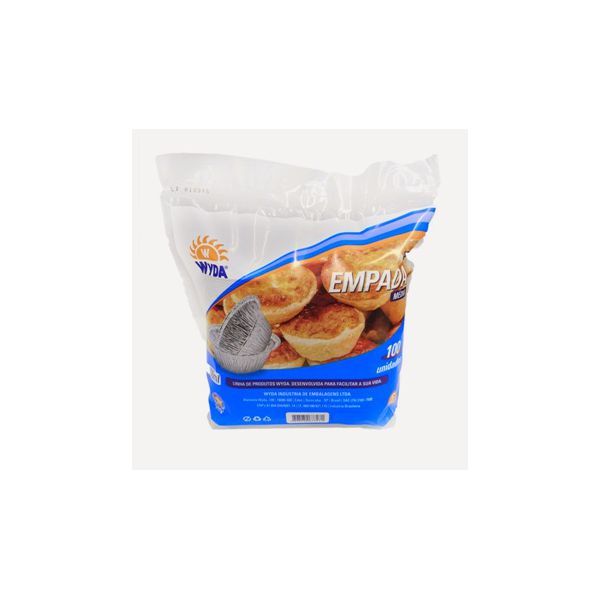 Forma Aluminio P/ Empada 45ML 100ml Wem C/100