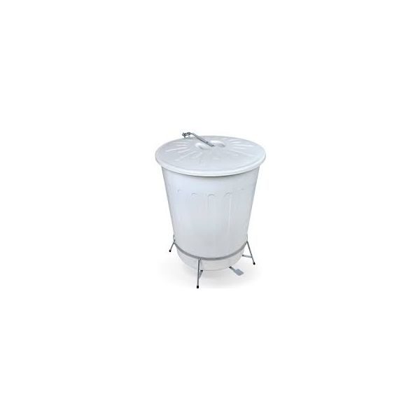 Lixeira Aramada Arqplast Tipo Cesto c/ Pedal 100L Branco