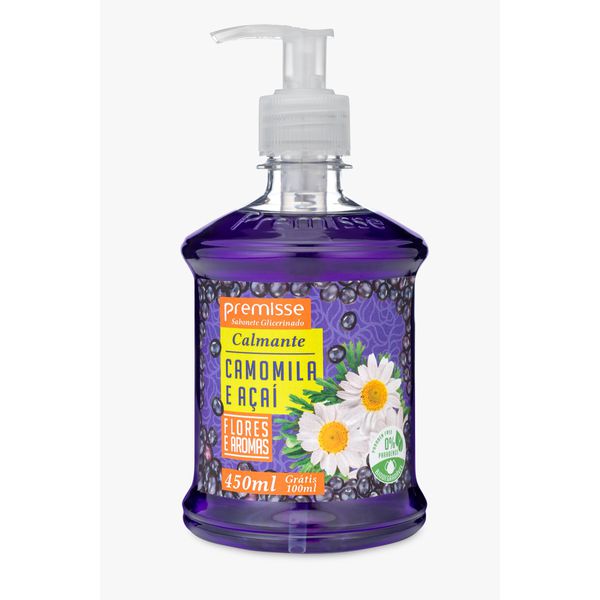Sabonete Liq Premisse 450ML Acai e Camomila C/Pump
