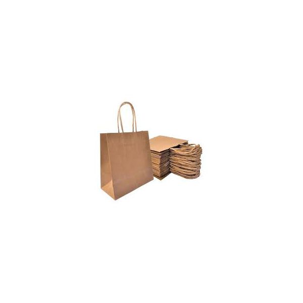 Sacola Papel Kraft Natural Zagarollo 31x12,5x39CM C/10