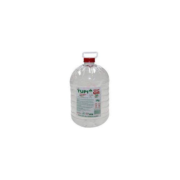 Alcool Gel Tupi 70 INPM Antisseptico Pet 5KG