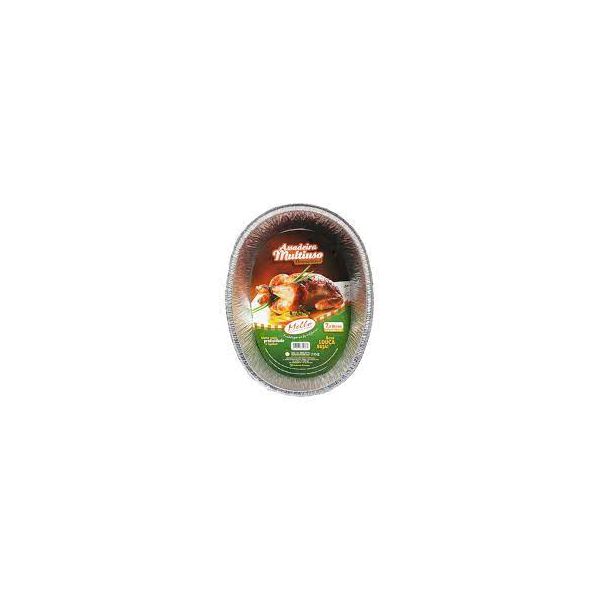 Assadeira Aluminio Mello Oval 7500ML C/20