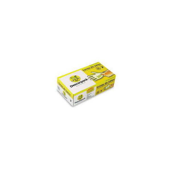 Luva Procedimento Latex Descarpack C/Pó Profissional PP C/100 UND