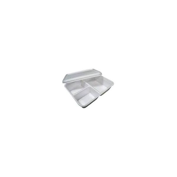 Bandeja EPS Copobras 3 Div 750ML PT090F C/100 UND