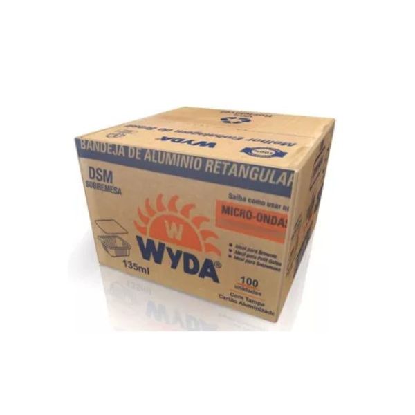Bandeja Aluminio Wyda 135ML DSM C/100
