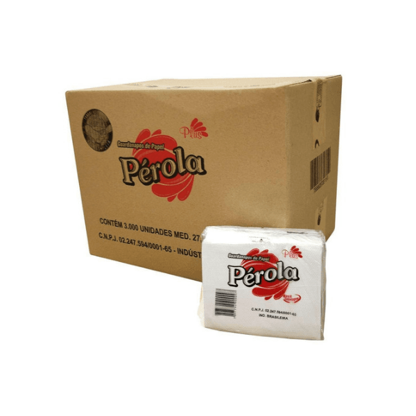 Guardanapo de Papel Pérola 27,5x31,5cm c/3000 und