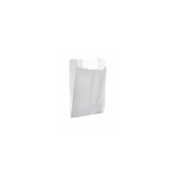 Saco de Papel Mono Branco Pipoca 1 C/100 UND