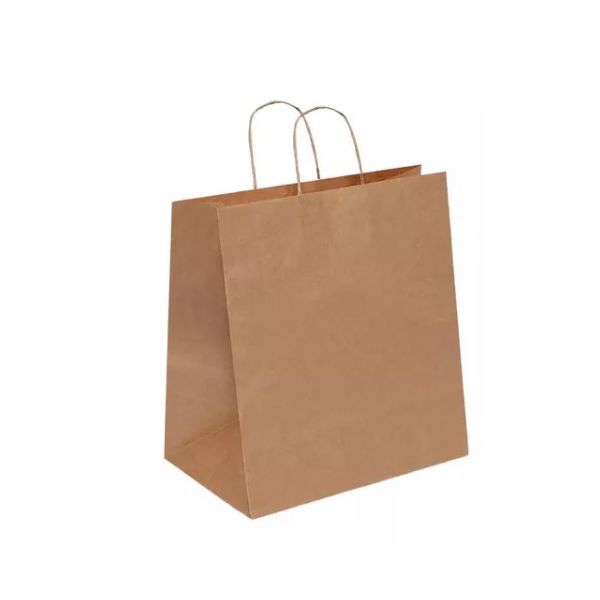 Sacola Papel Kraft Natural Zagarollo 31x12,5x39CM C/100