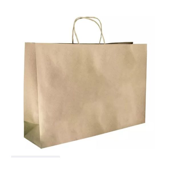Sacola Papel Kraft Natural Zagarollo 40x13,5x31CM C/10