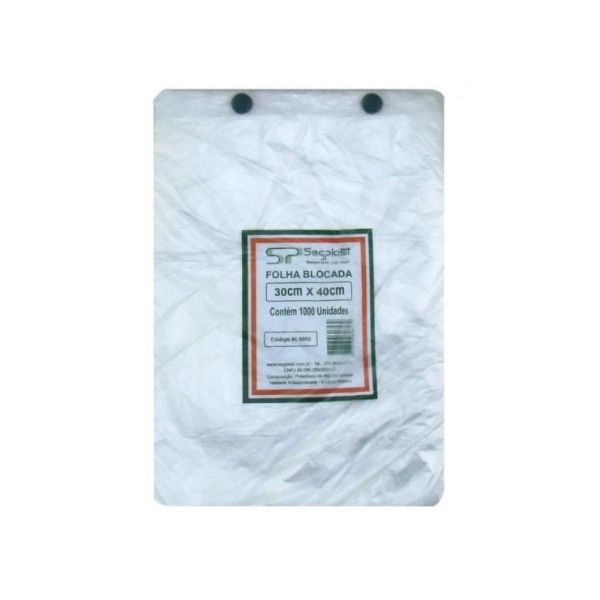 Folha Blocada 30x40x0,003CM C/1000 UND