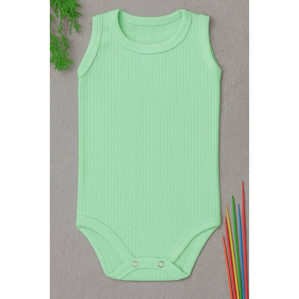Body regata canelado Verde menta