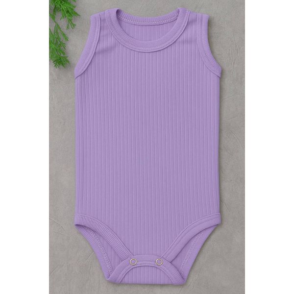 Body regata canelado roxo lavanda