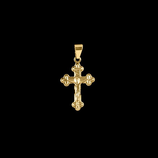 Pingente Crucifixo - 1,5x1,2cm - Banhado a Ouro 18K