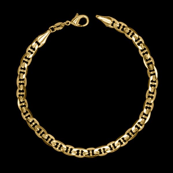 Pulseira Piastrini(4mm) - 19cm ou 21cm - Banhado a Ouro 18K