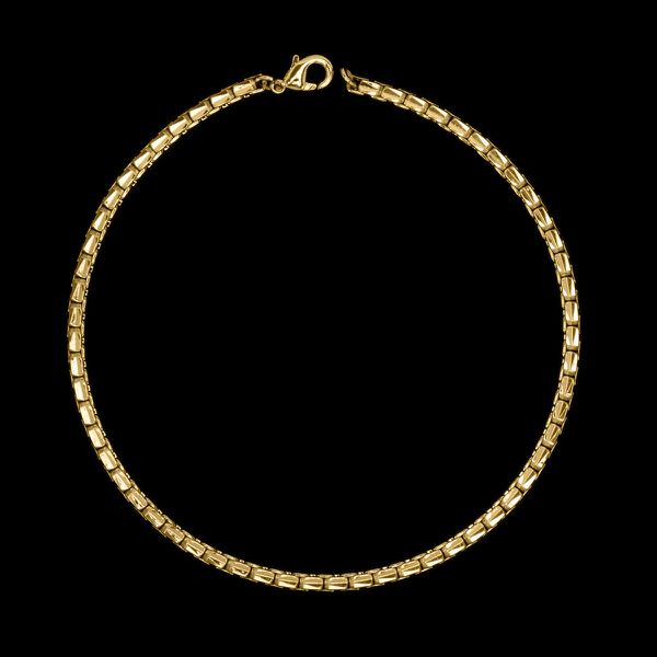 Pulseira Veneziana(2mm) - 19cm ou 21cm - Banhado a Ouro 1k
